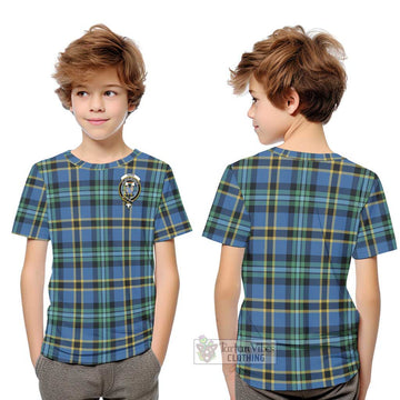 Hope Ancient Tartan Kid T-Shirt with Family Crest