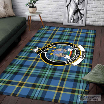 Hope Ancient Tartan Area Rug with Family Crest