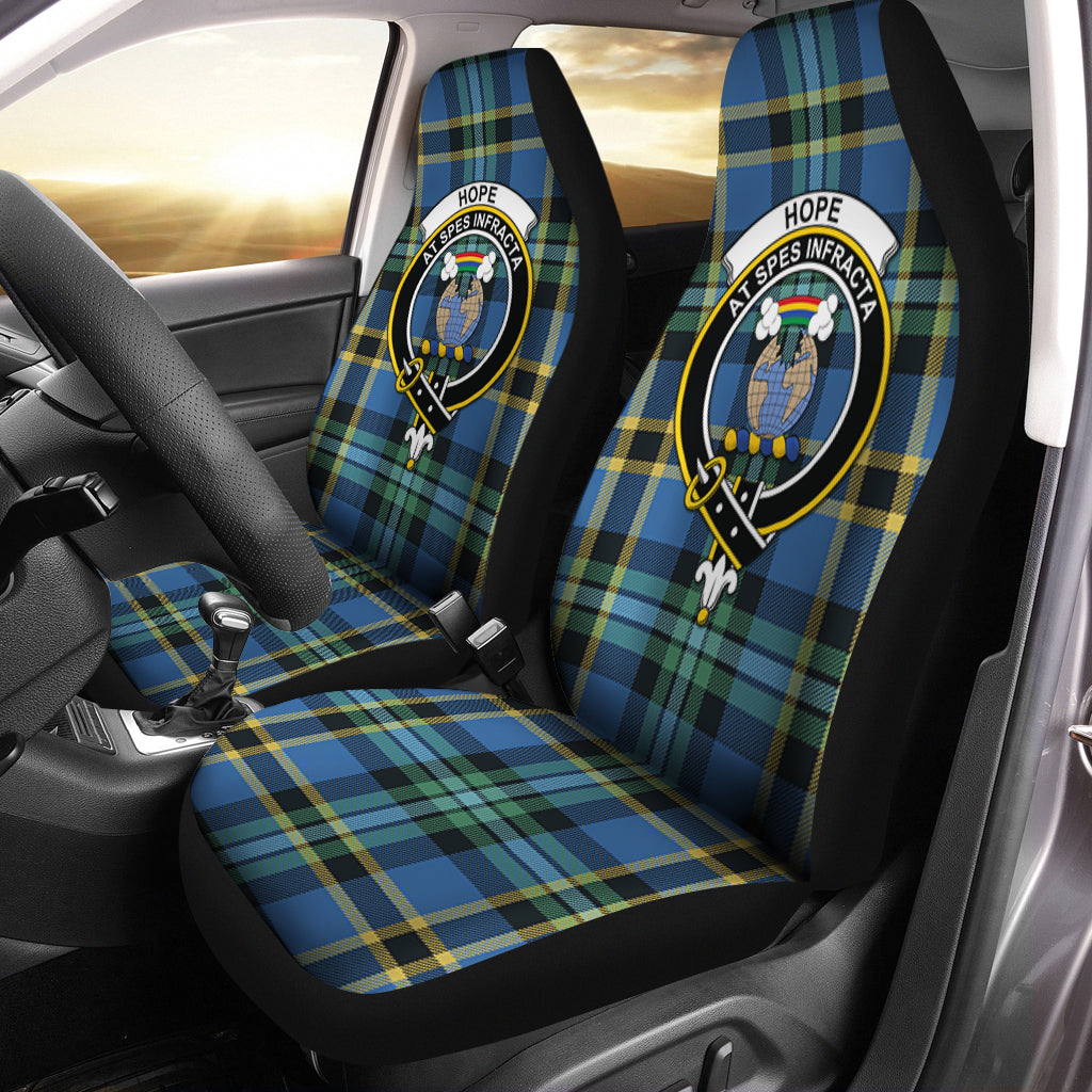 Hope Ancient Tartan Car Seat Cover with Family Crest One Size - Tartanvibesclothing