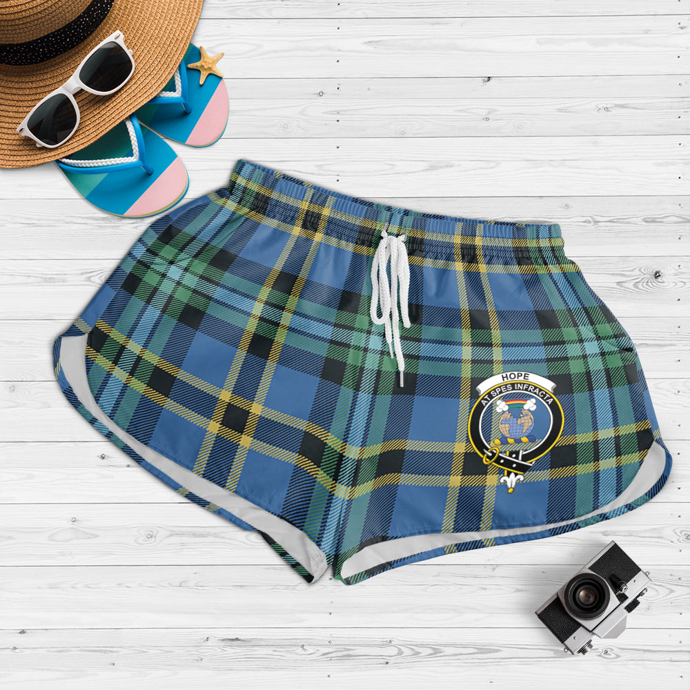 hope-ancient-tartan-womens-shorts-with-family-crest