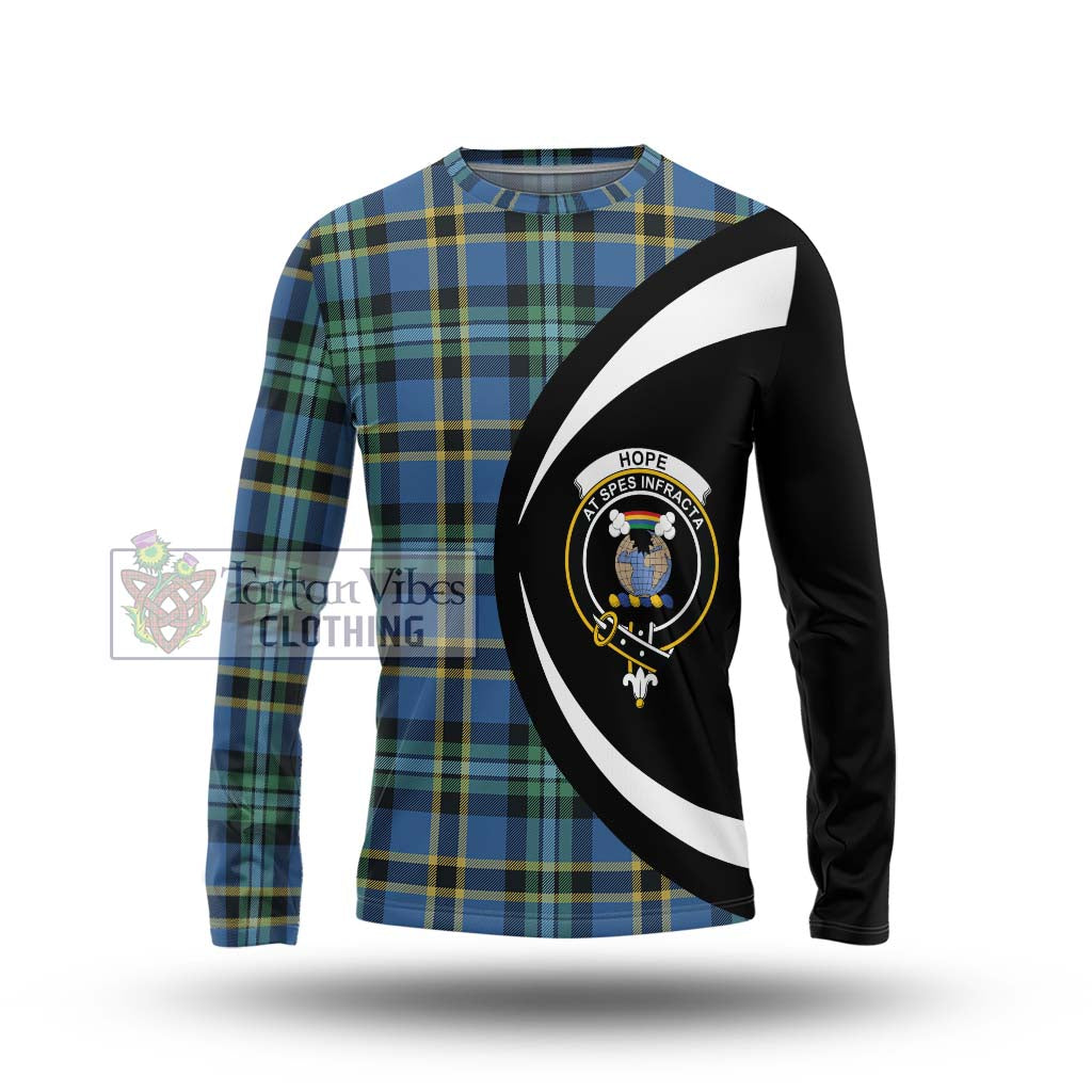 Hope Ancient Tartan Long Sleeve T-Shirt with Family Crest Circle Style Unisex - Tartan Vibes Clothing