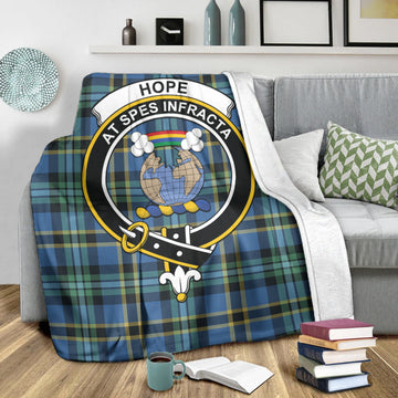 Hope Ancient Tartan Blanket with Family Crest