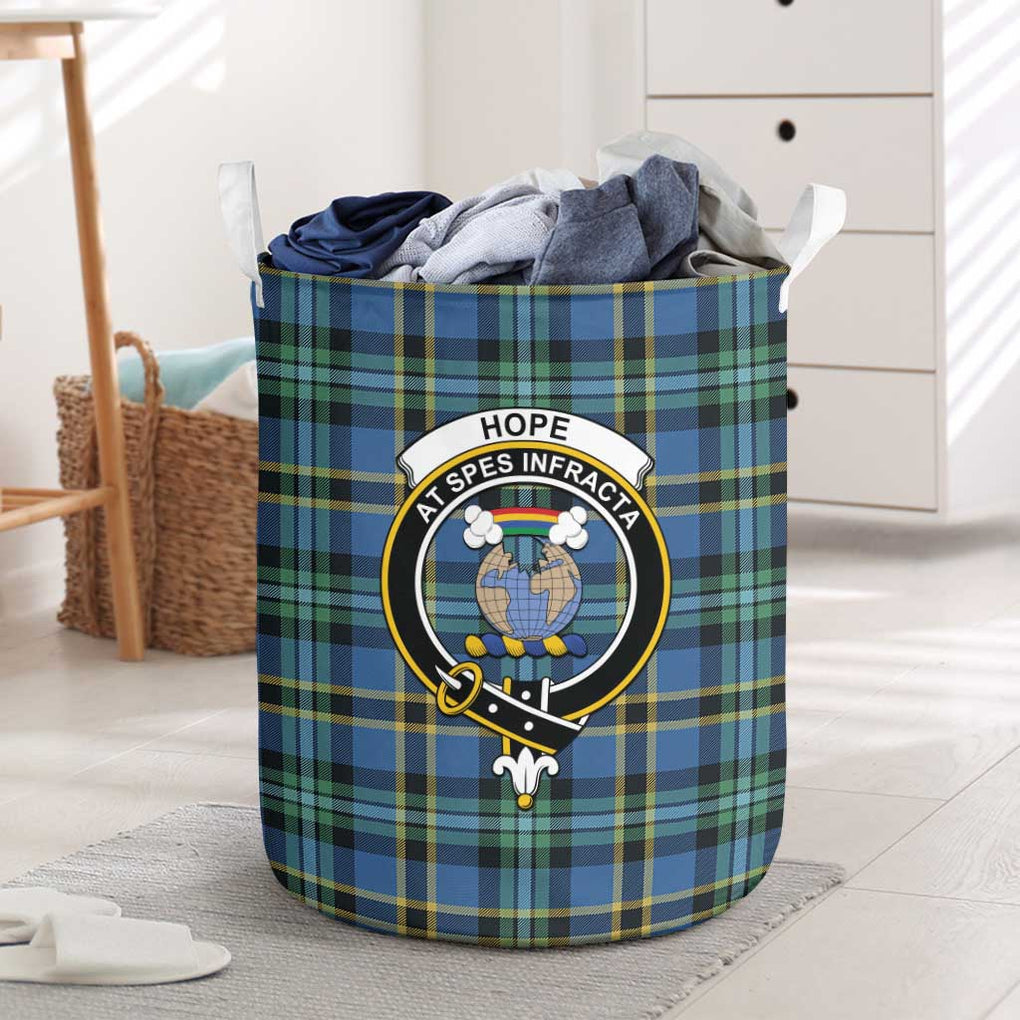 Hope Ancient Tartan Laundry Basket with Family Crest One Size - Tartanvibesclothing Shop