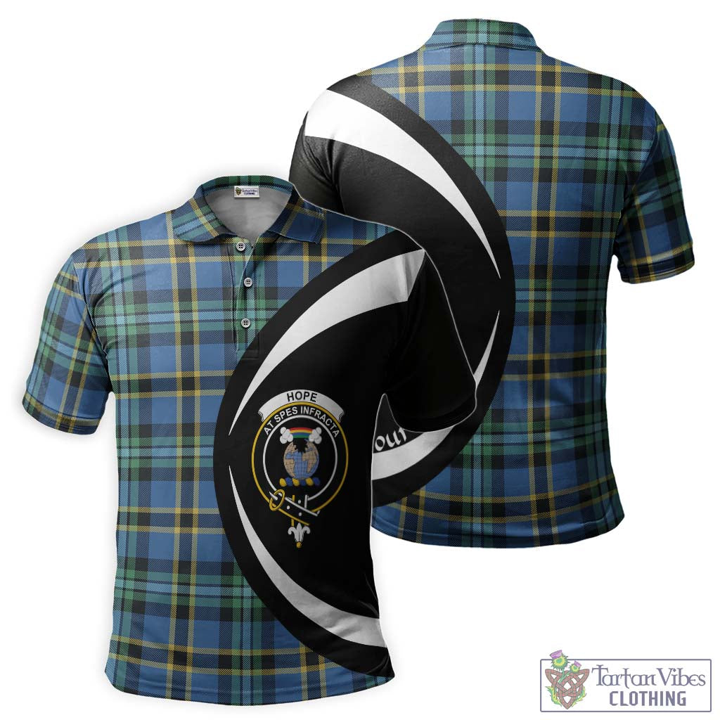 Hope Ancient Tartan Men's Polo Shirt with Family Crest Circle Style Kid - Tartan Vibes Clothing