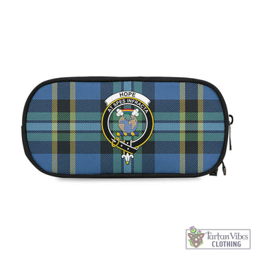 Hope Ancient Tartan Pen and Pencil Case with Family Crest