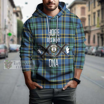 Hope Ancient Tartan Hoodie with Family Crest DNA In Me Style