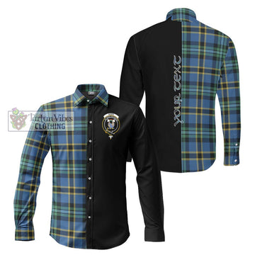 Hope Ancient Tartan Long Sleeve Button Shirt with Family Crest and Half Of Me Style