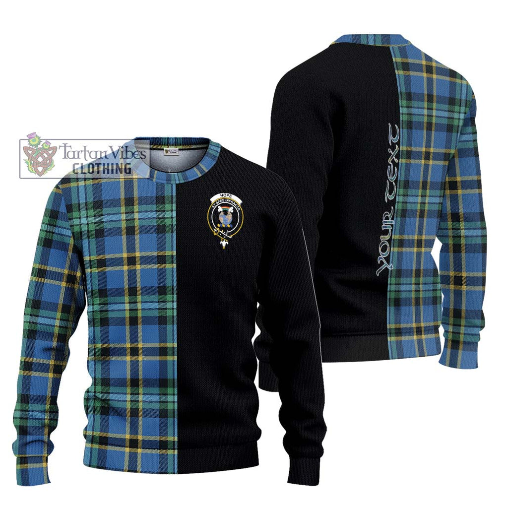 Hope Ancient Tartan Knitted Sweater with Family Crest and Half Of Me Style Unisex - Tartanvibesclothing Shop