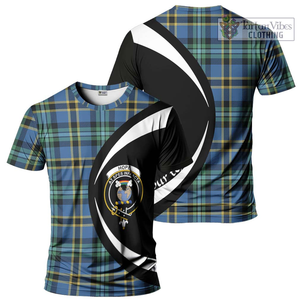 Tartan Vibes Clothing Hope Ancient Tartan T-Shirt with Family Crest Circle Style