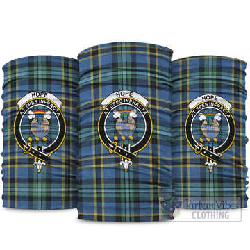 Hope Ancient Tartan Neck Gaiters, Tartan Bandanas, Tartan Head Band with Family Crest