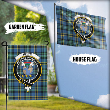 Hope Ancient Tartan Flag with Family Crest