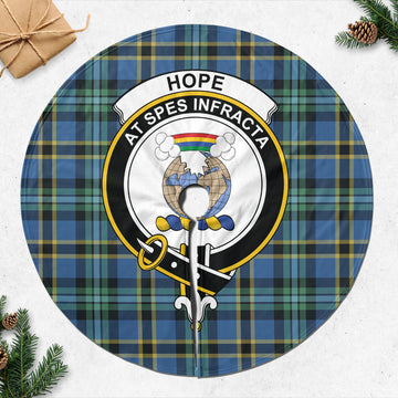 Hope Ancient Tartan Christmas Tree Skirt with Family Crest