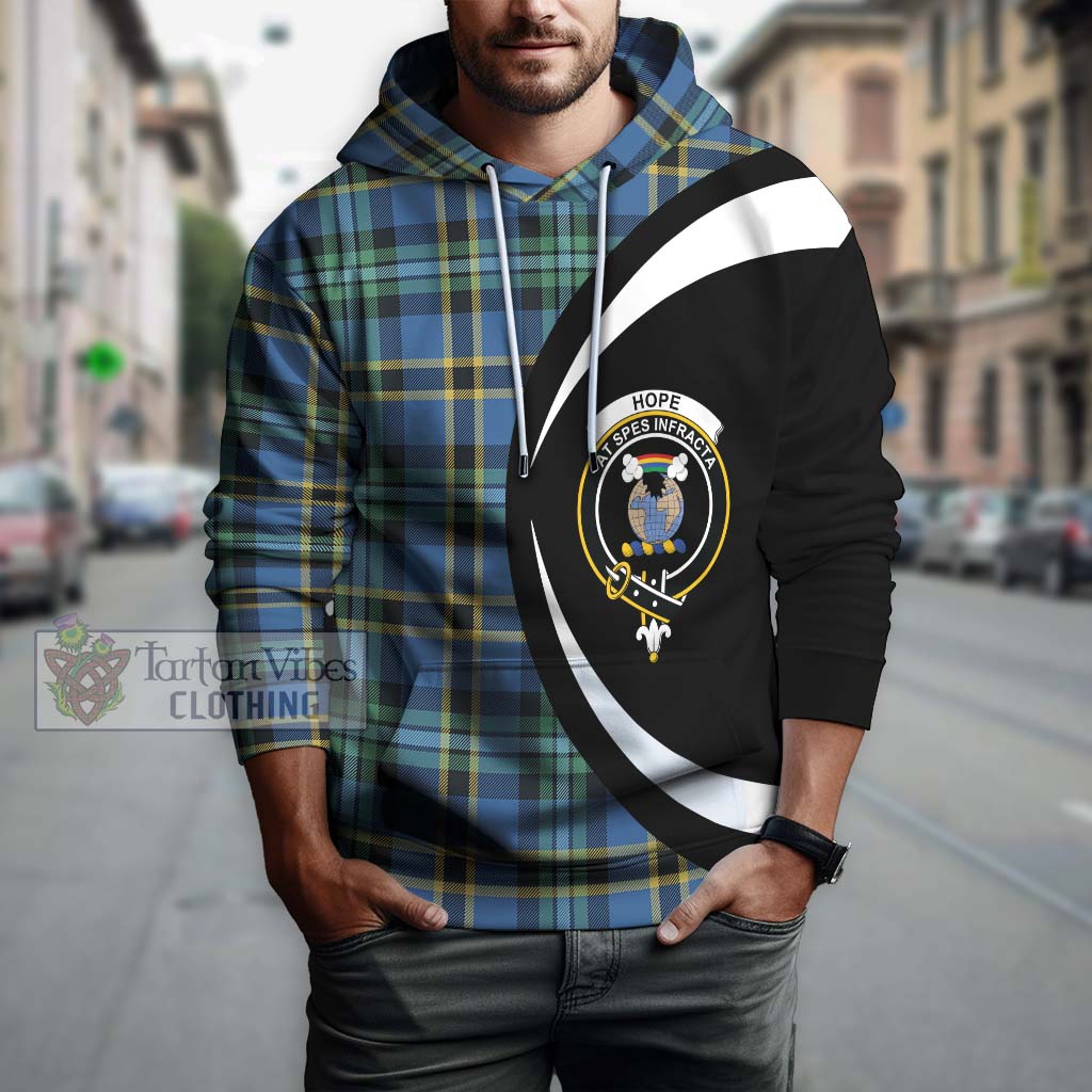 Tartan Vibes Clothing Hope Ancient Tartan Hoodie with Family Crest Circle Style