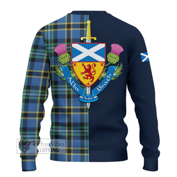 Hope Ancient Tartan Ugly Sweater with Scottish Lion Royal Arm Half Style