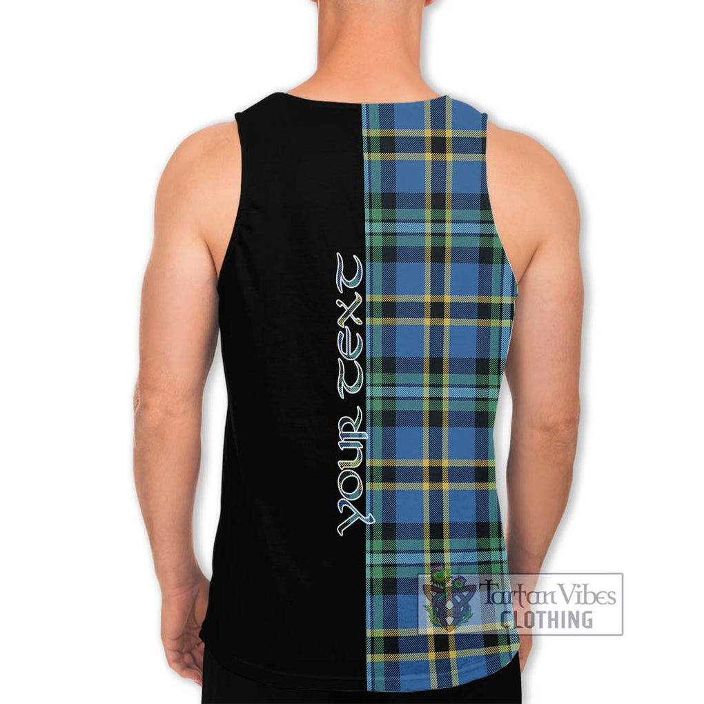 Hope Ancient Tartan Men's Tank Top with Family Crest and Half Of Me Style - Tartanvibesclothing Shop