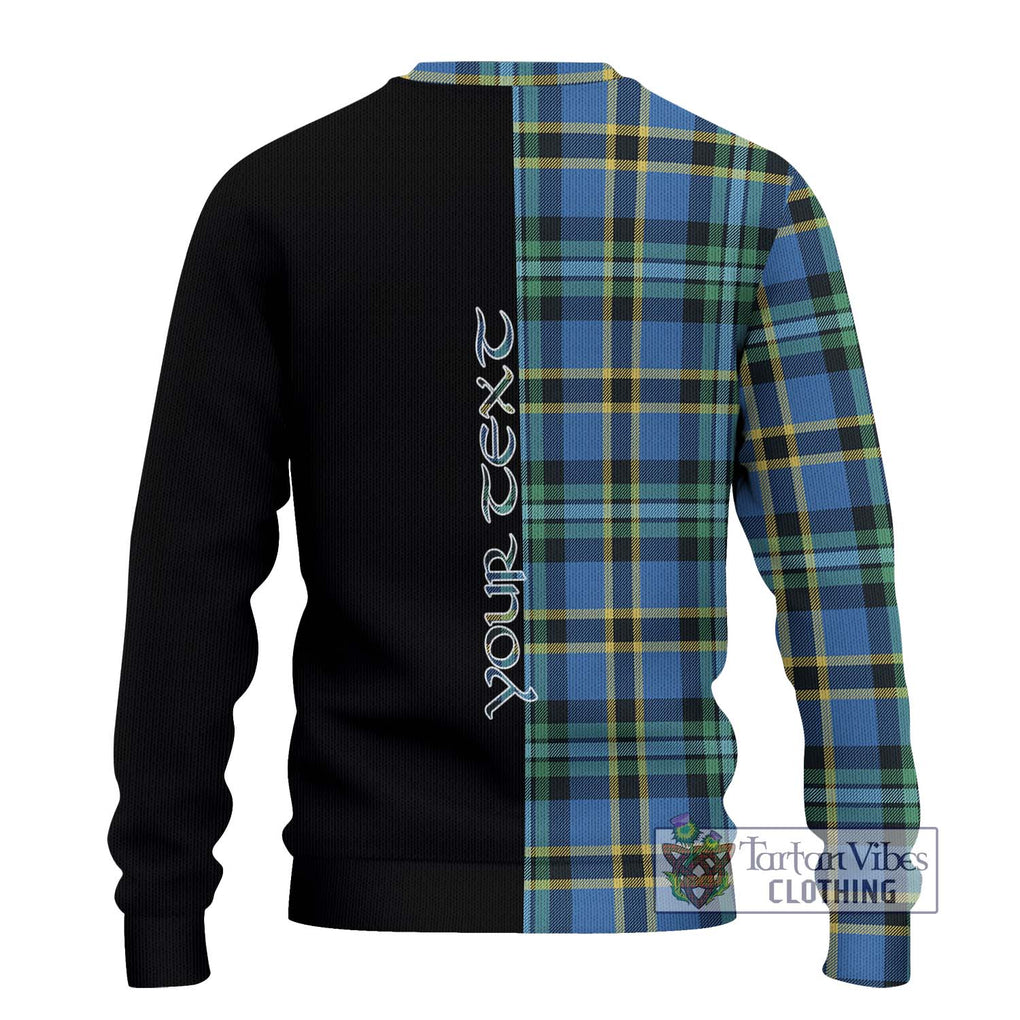 Hope Ancient Tartan Knitted Sweater with Family Crest and Half Of Me Style - Tartanvibesclothing Shop