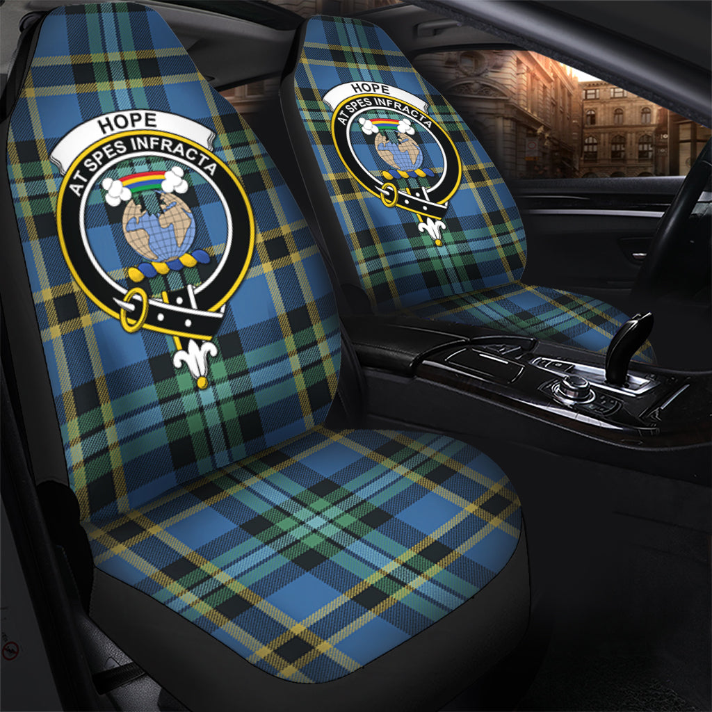 Hope Ancient Tartan Car Seat Cover with Family Crest - Tartanvibesclothing