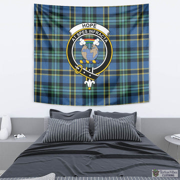 Hope Ancient Tartan Tapestry Wall Hanging and Home Decor for Room with Family Crest