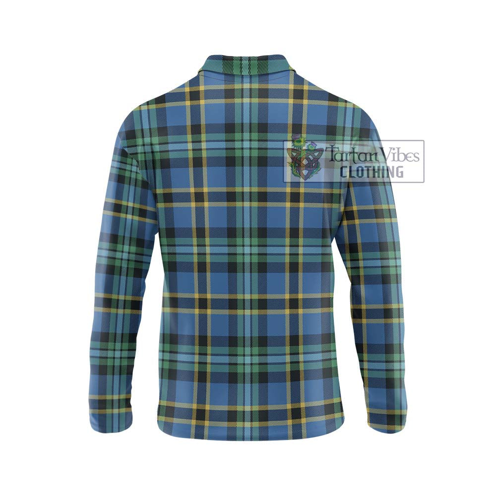 Hope Ancient Tartan Long Sleeve Polo Shirt with Family Crest DNA In Me Style - Tartanvibesclothing Shop