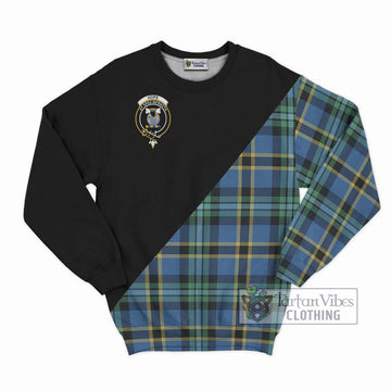 Hope Ancient Tartan Sweatshirt with Family Crest and Military Logo Style