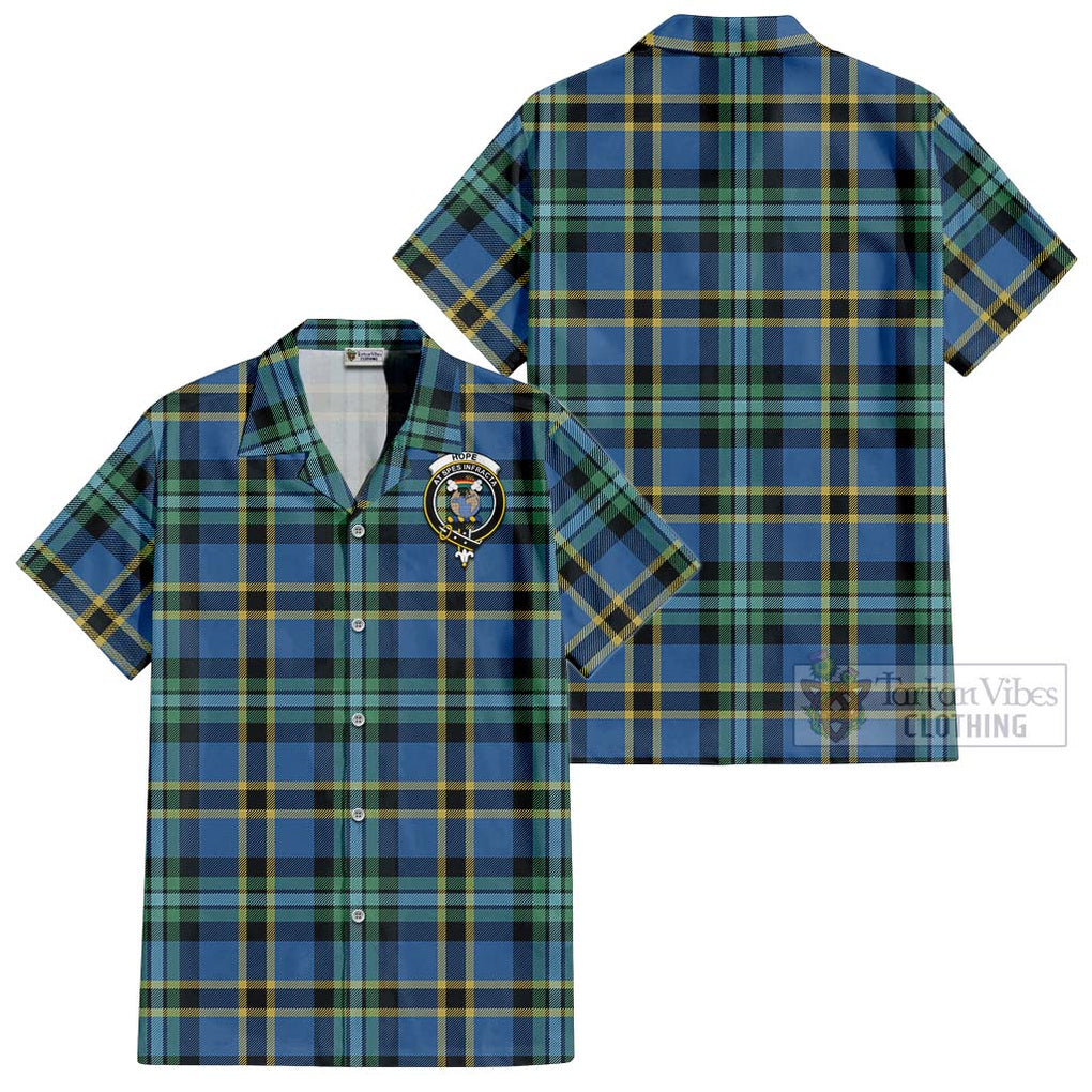 Hope Ancient Tartan Cotton Hawaiian Shirt with Family Crest Kid - Tartan Vibes Clothing