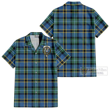 Hope Ancient Tartan Cotton Hawaiian Shirt with Family Crest