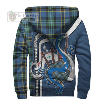 Hope Ancient Tartan Sherpa Hoodie with Epic Bagpipe Style