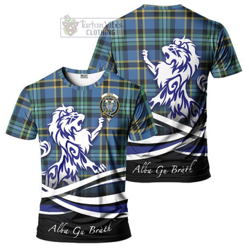 Hope Ancient Tartan Cotton T-shirt with Alba Gu Brath Regal Lion Emblem