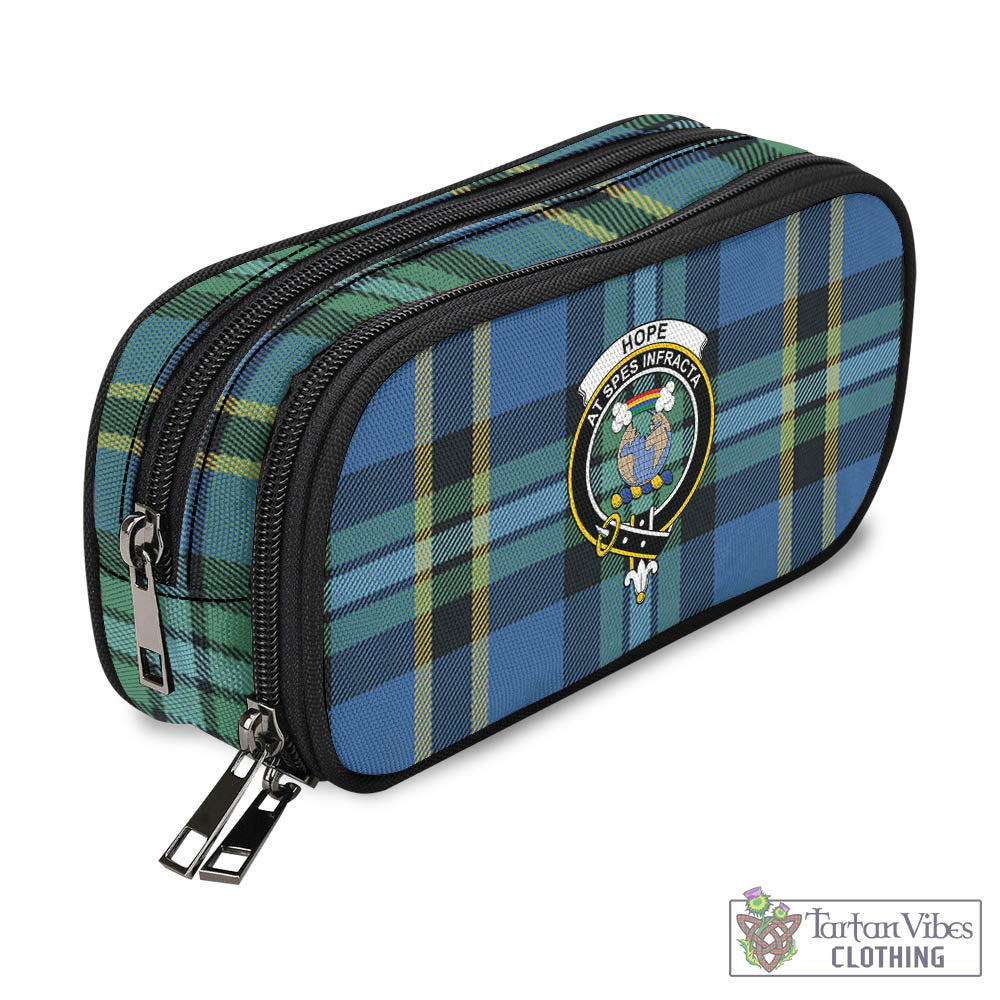 Tartan Vibes Clothing Hope Ancient Tartan Pen and Pencil Case with Family Crest