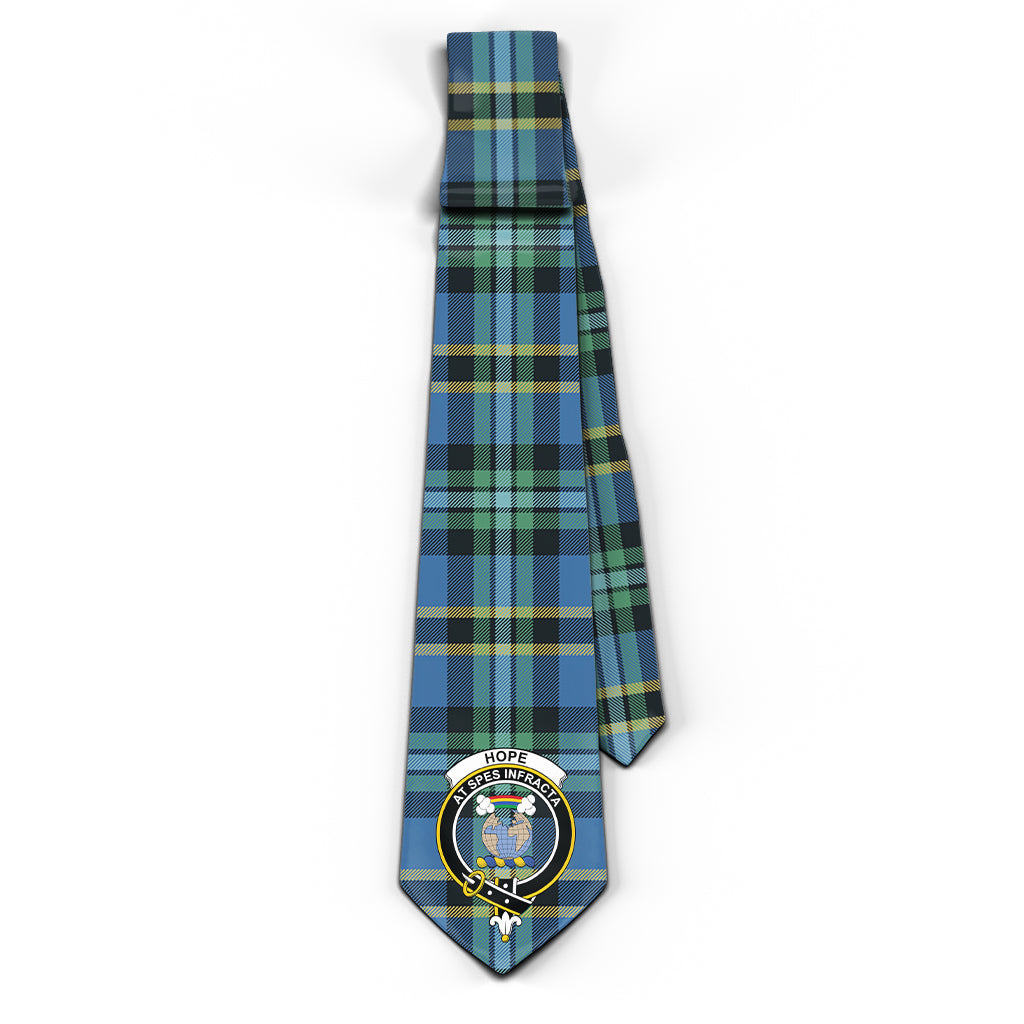 Hope Ancient Tartan Classic Necktie with Family Crest - Tartan Vibes Clothing