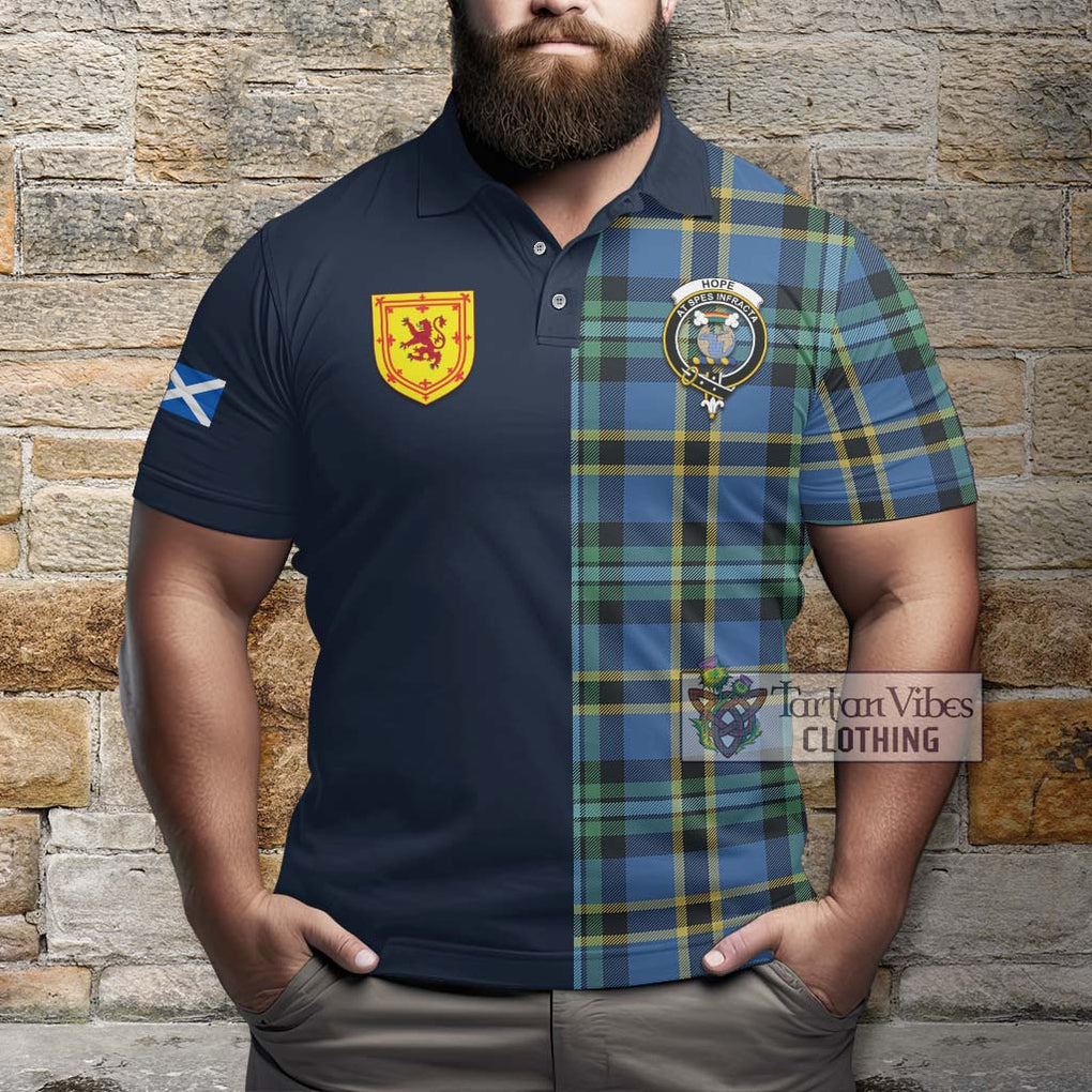 Tartan Vibes Clothing Hope Ancient Tartan Polo Shirt with Scottish Lion Royal Arm Half Style