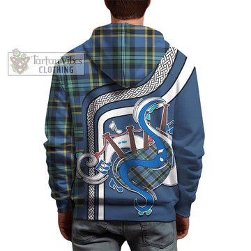 Hope Ancient Tartan Hoodie with Epic Bagpipe Style