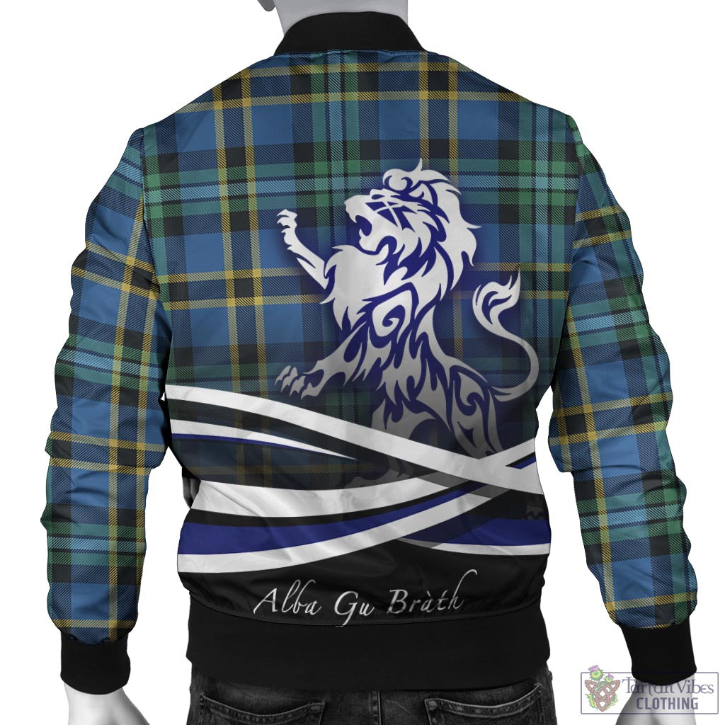 Tartan Vibes Clothing Hope Ancient Tartan Bomber Jacket with Alba Gu Brath Regal Lion Emblem