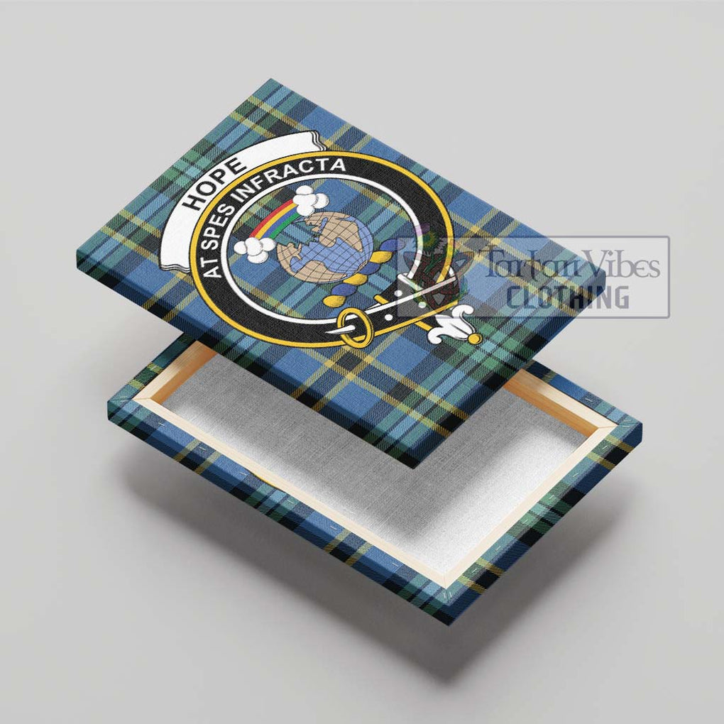 Hope Ancient Tartan Canvas Print Wall Art with Family Crest - Tartan Vibes Clothing