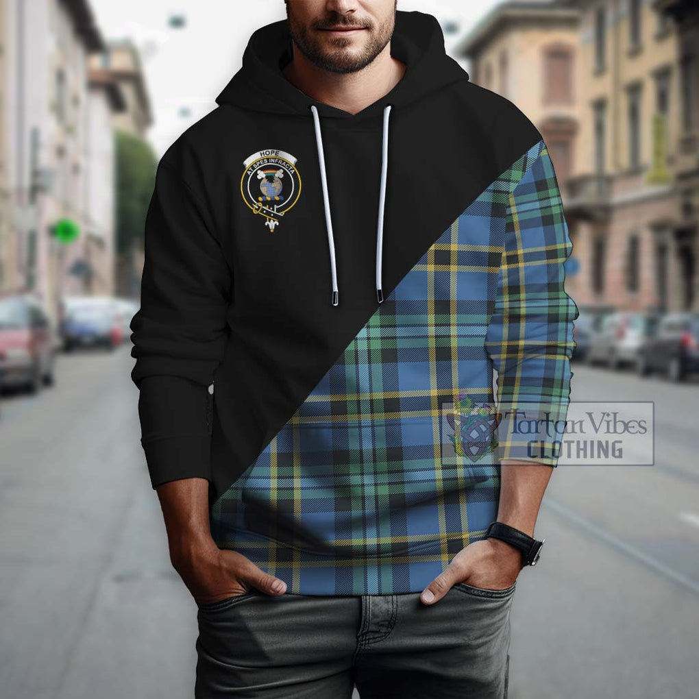 Hope Ancient Tartan Hoodie with Family Crest and Military Logo Style - Tartanvibesclothing Shop