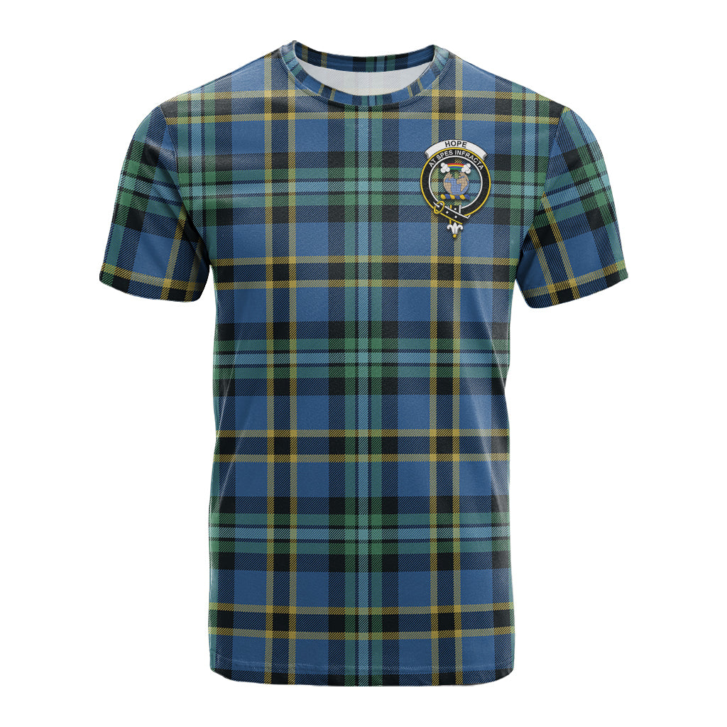 Hope Ancient Tartan T-Shirt with Family Crest - Tartan Vibes Clothing