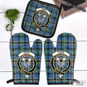 Hope Ancient Tartan Combo Oven Mitt & Pot-Holder with Family Crest