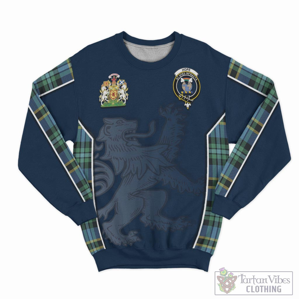 Tartan Vibes Clothing Hope Ancient Tartan Sweater with Family Crest and Lion Rampant Vibes Sport Style