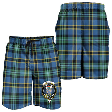 Hope Ancient Tartan Mens Shorts with Family Crest