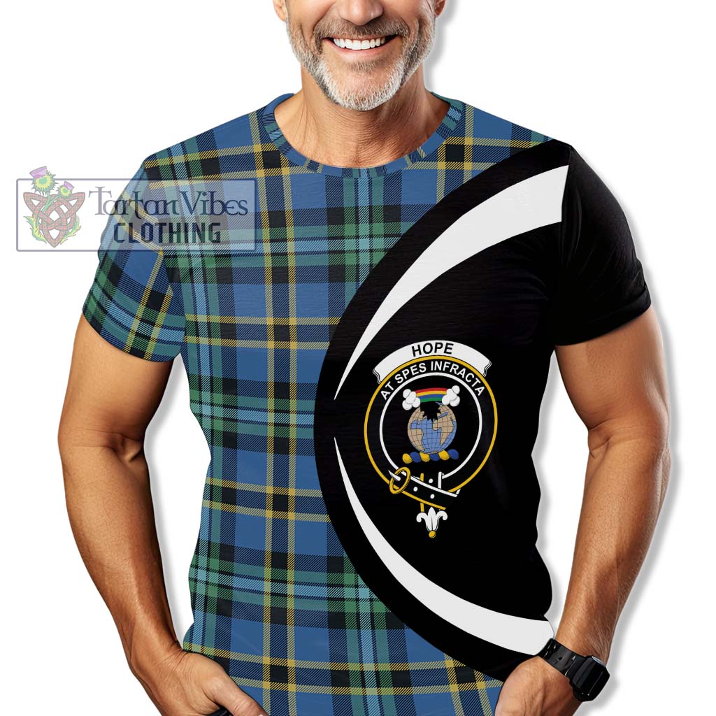 Tartan Vibes Clothing Hope Ancient Tartan T-Shirt with Family Crest Circle Style