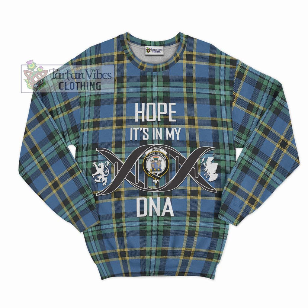 Hope Ancient Tartan Sweatshirt with Family Crest DNA In Me Style - Tartanvibesclothing Shop