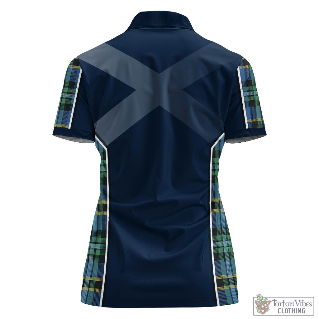 Tartan Vibes Clothing Hope Ancient Tartan Women's Polo Shirt with Family Crest and Scottish Thistle Vibes Sport Style