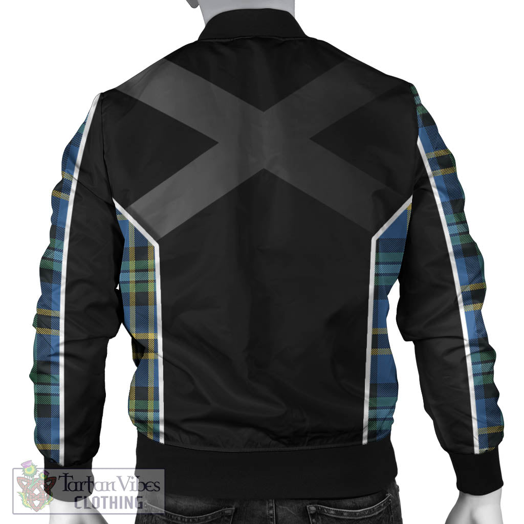 Tartan Vibes Clothing Hope Ancient Tartan Bomber Jacket with Family Crest and Scottish Thistle Vibes Sport Style