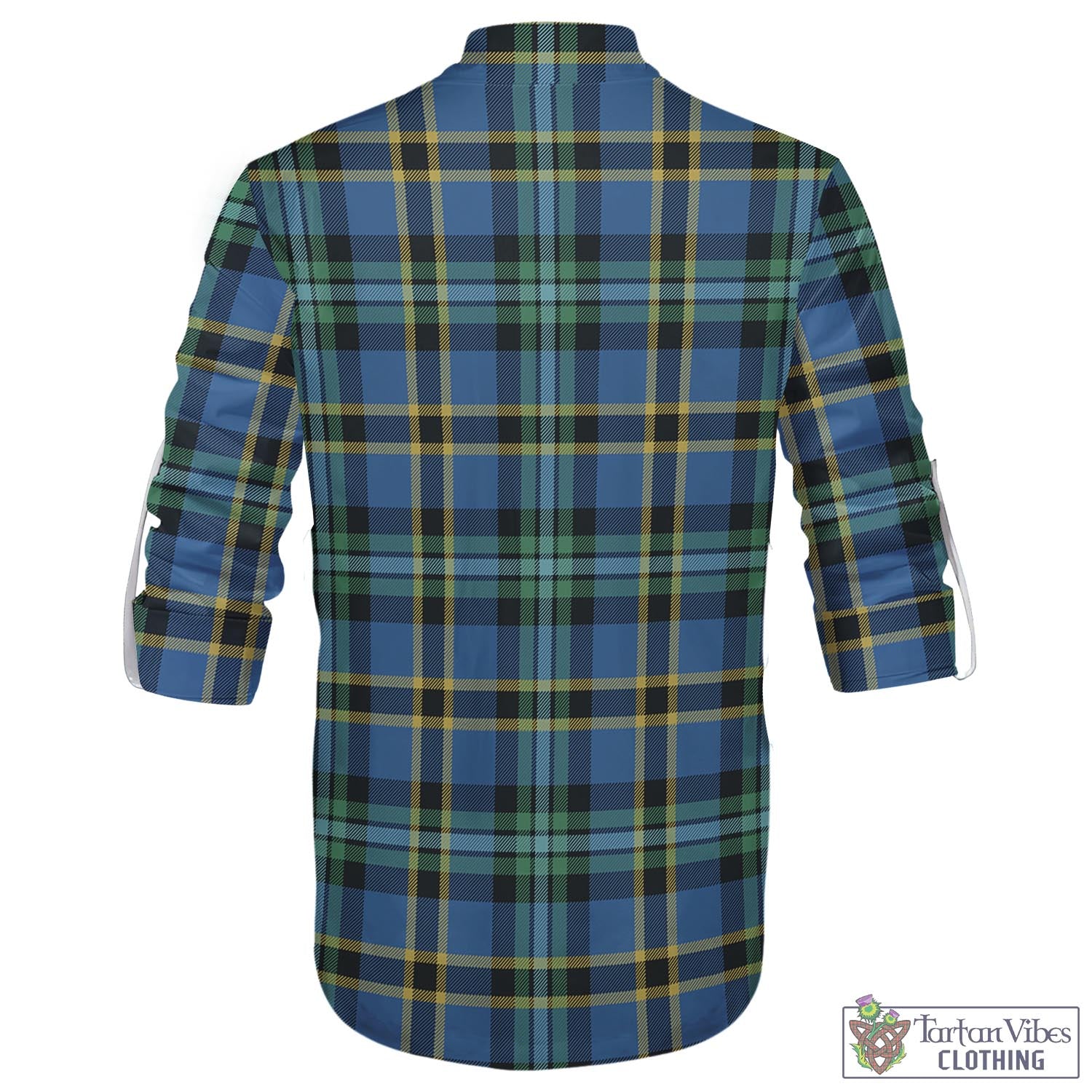 Tartan Vibes Clothing Hope Ancient Tartan Men's Scottish Traditional Jacobite Ghillie Kilt Shirt