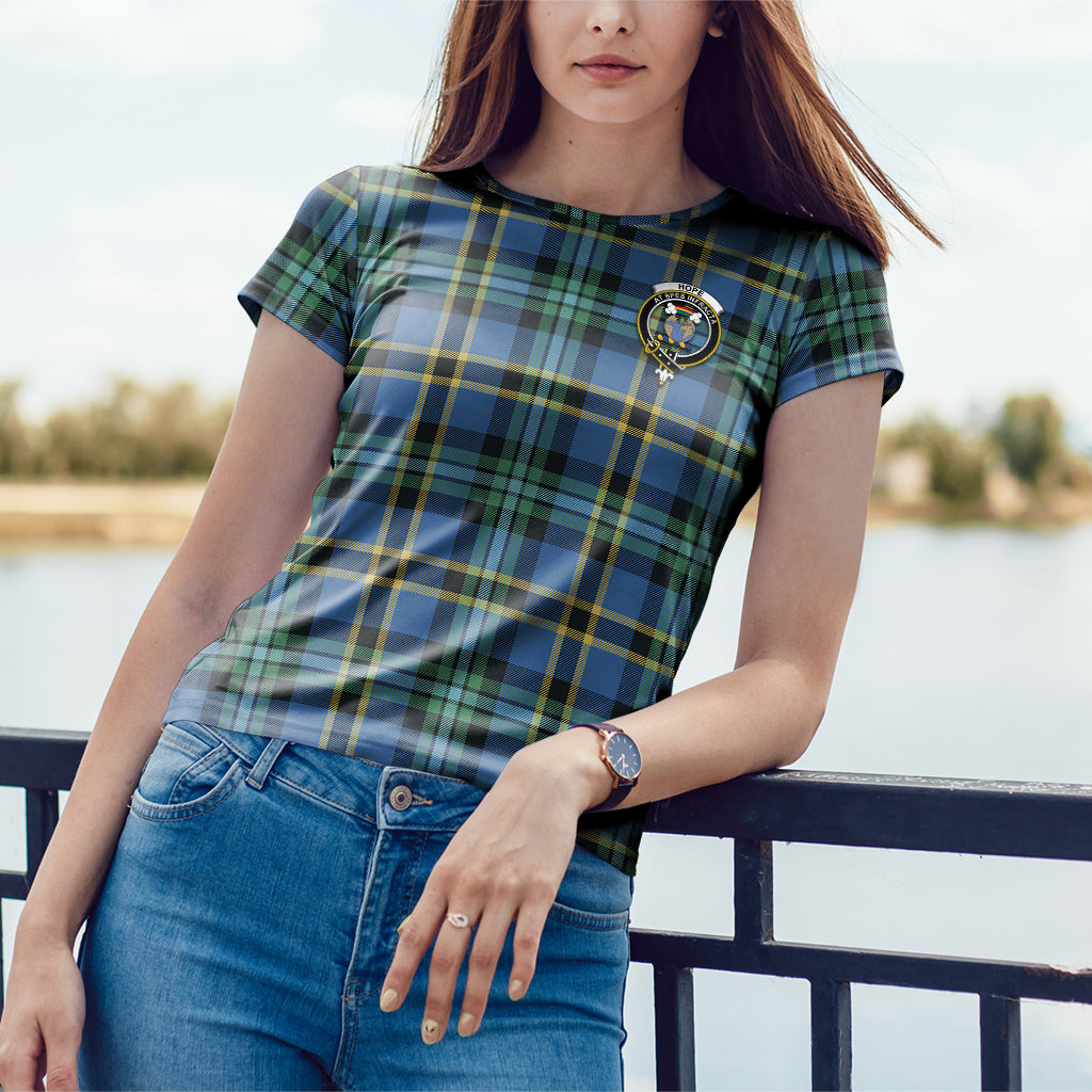 Hope Ancient Tartan T-Shirt with Family Crest - Tartan Vibes Clothing