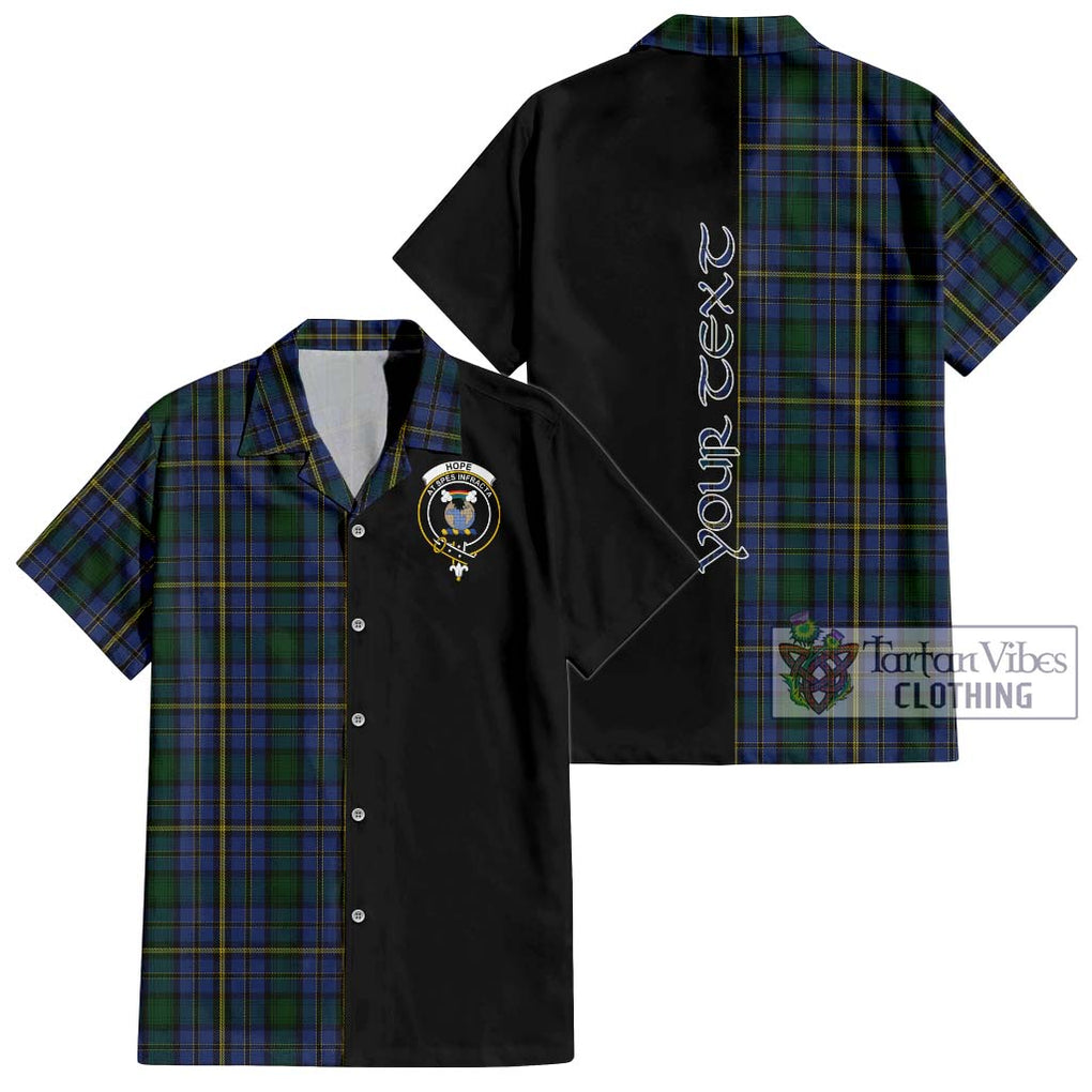 Hope Clan Originaux Tartan Short Sleeve Button Shirt with Family Crest and Half Of Me Style Kid - Tartanvibesclothing Shop