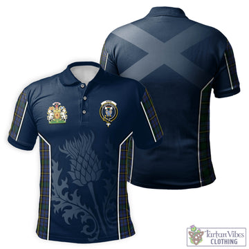 Hope Clan Originaux Tartan Men's Polo Shirt with Family Crest and Scottish Thistle Vibes Sport Style