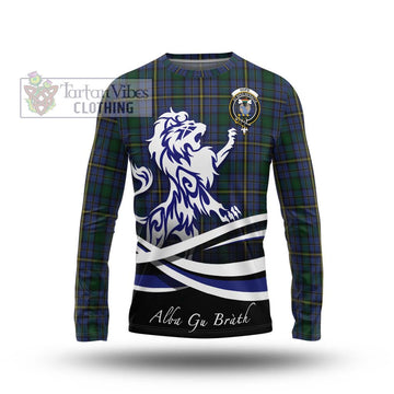 Hope Clan Originaux Tartan Long Sleeve T-Shirt with Alba Gu Brath Regal Lion Emblem