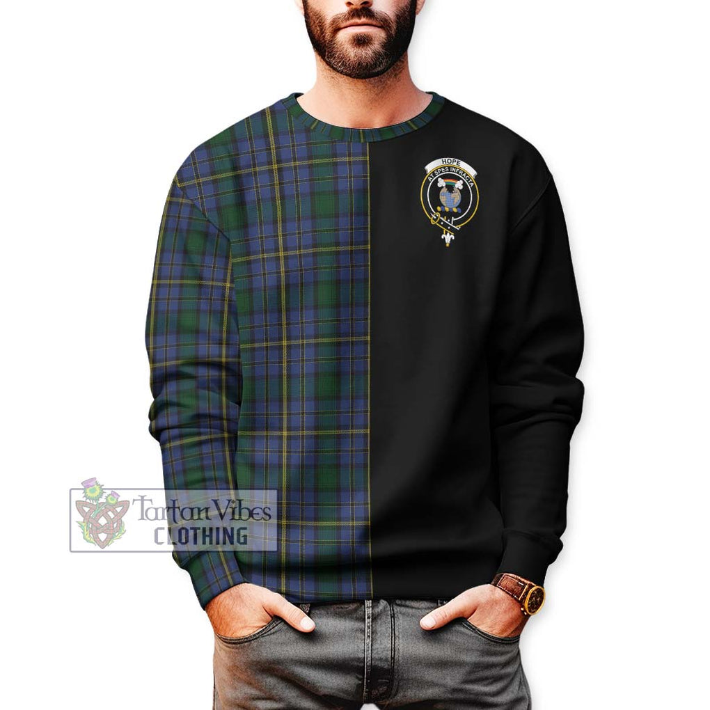 Hope Clan Originaux Tartan Sweatshirt with Family Crest and Half Of Me Style Unisex - Tartanvibesclothing Shop