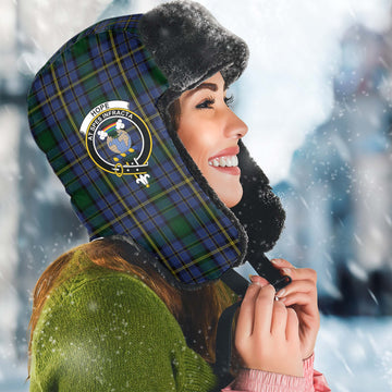 Hope Clan Originaux Tartan Winter Trapper Hat with Family Crest